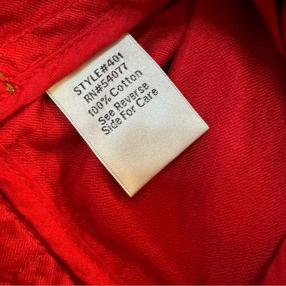 CAbi Red Belted Zip Front Utility Jacket Small - Picture 3 of 13